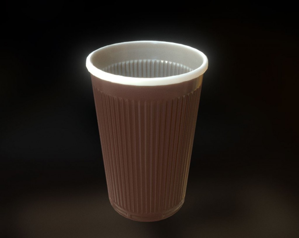 Low-Poly Plastic Cup preview image 1